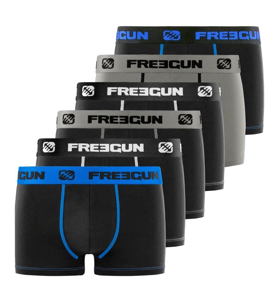 Lot de 6 Boxers Homme Uni - Multicolore