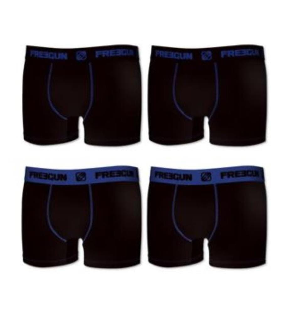 Lot de 4 Boxers - Bleu/Noir