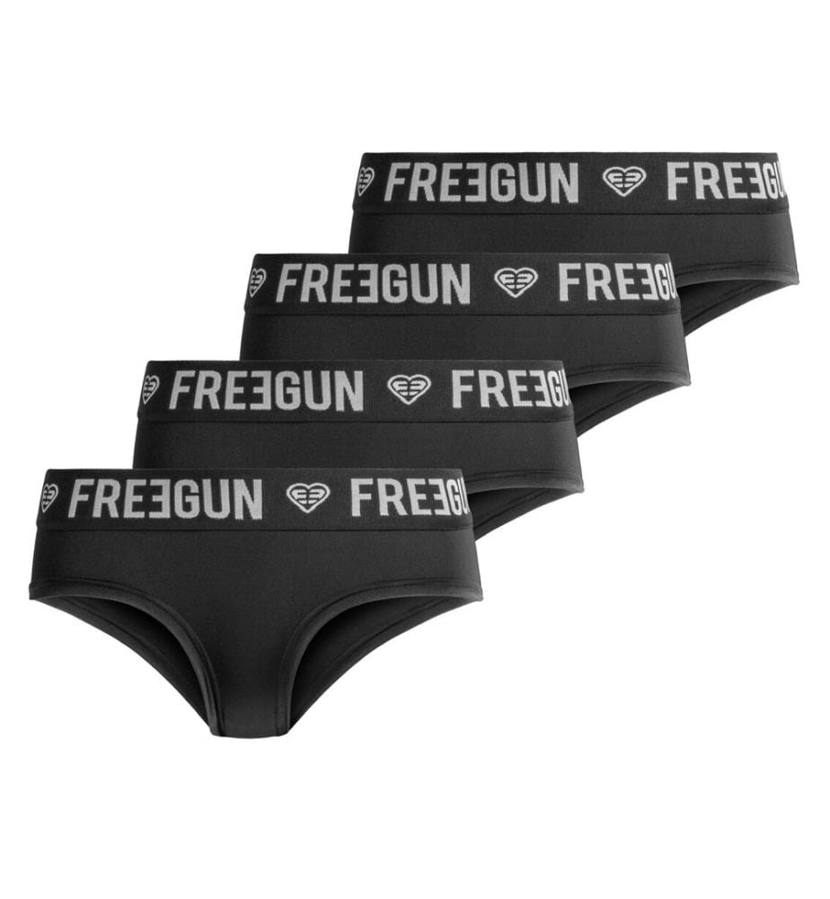 Lot de 4 Culottes Street Art - Noir