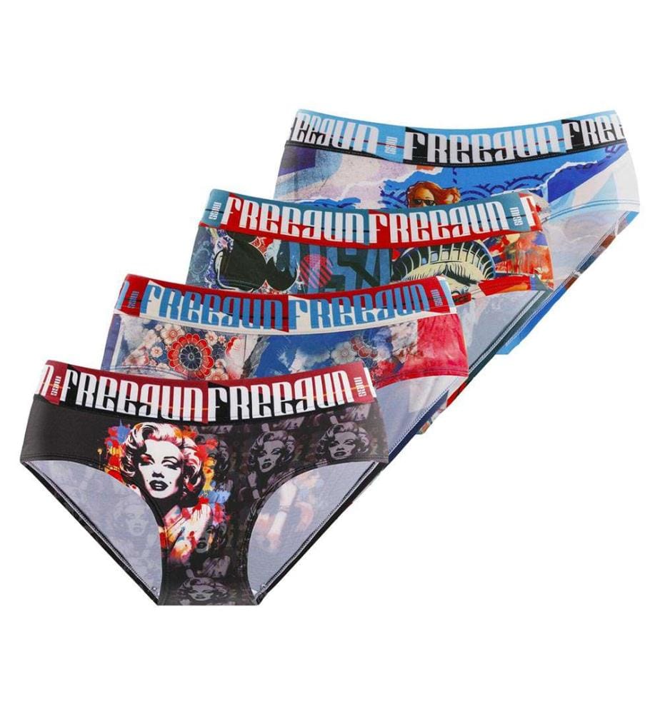 Lot de 4 Culottes Pop Art - Multicolore