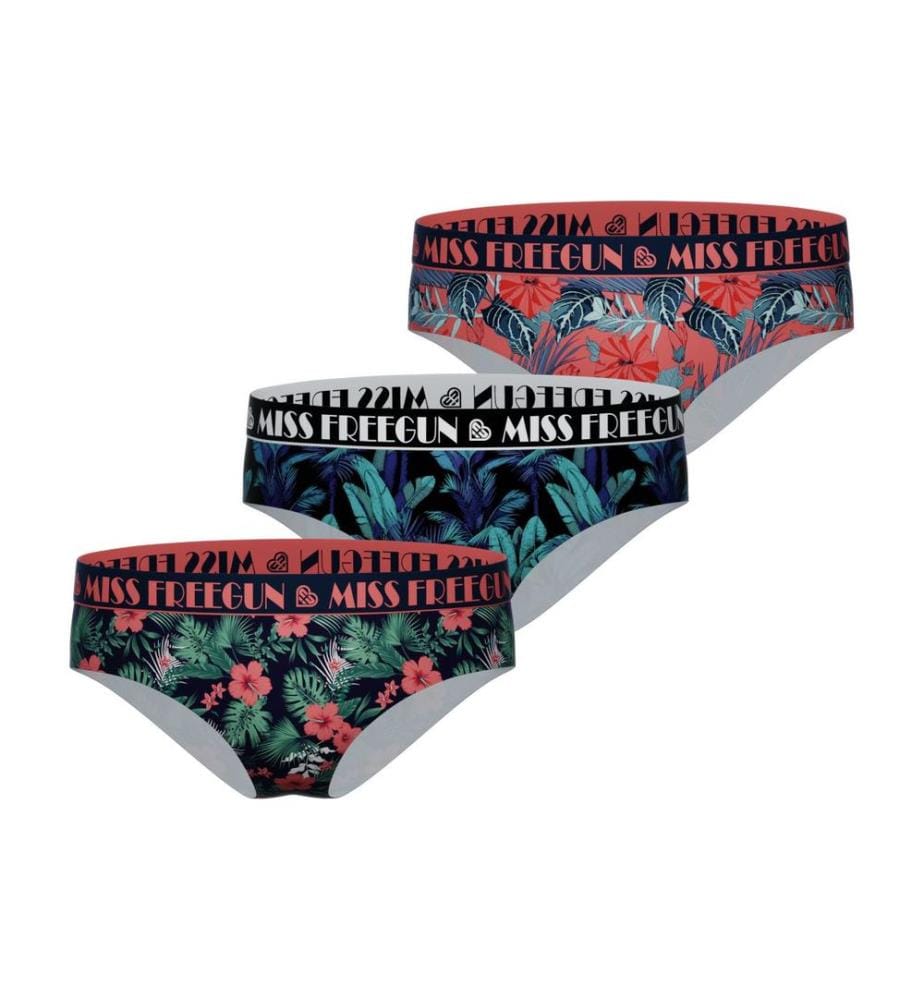 Lot de 3 Culottes Tropical Flower - Multicolore