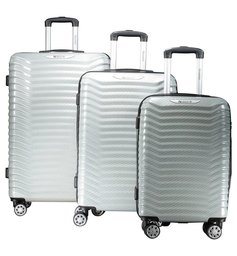 Lot de 3 Valises Sopearl - Argent