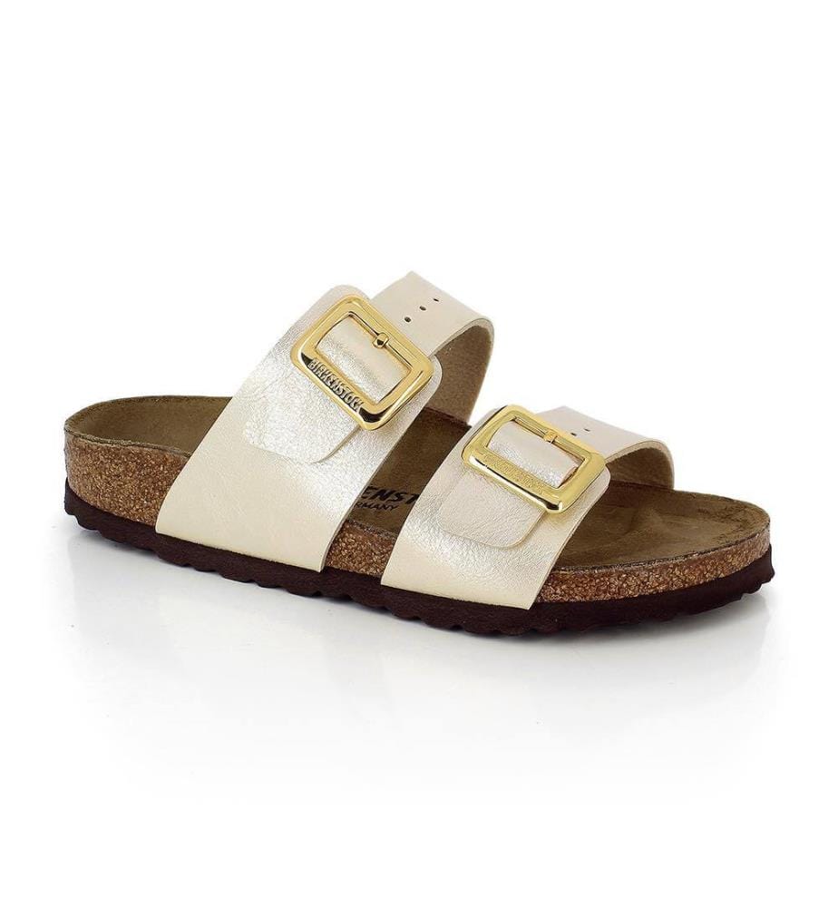 Sandales Sydney Luxe Buckle Birko-Flor - Graceful Pearl White