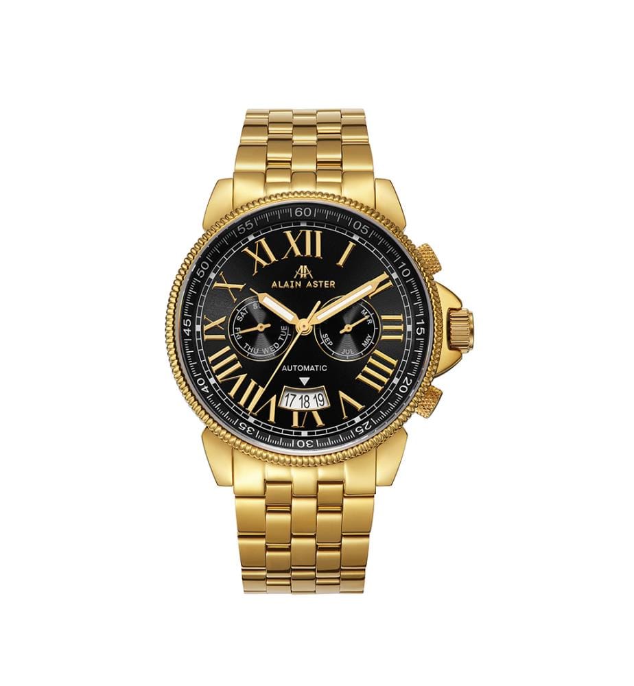 Montre automatique Legacy en acier inoxydable - Doré
