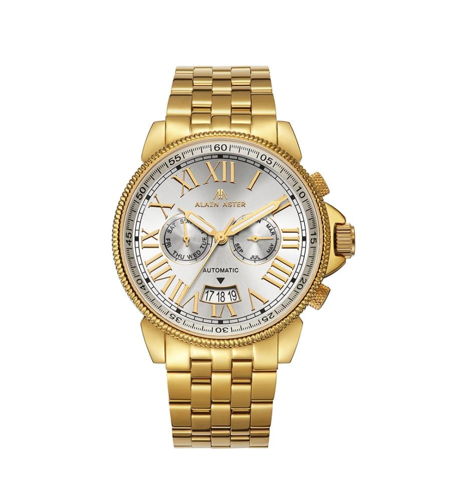 Montre automatique Legacy en acier inoxydable - Doré