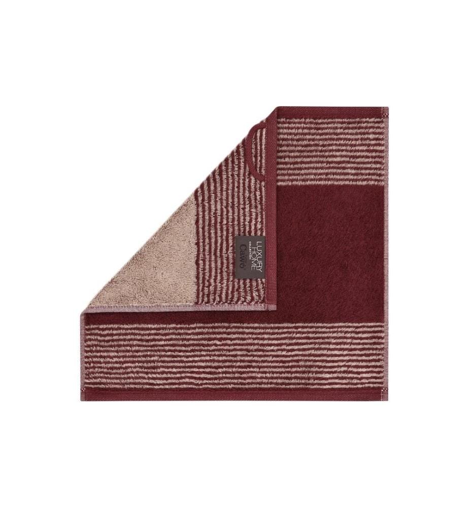 Gant de toilette Cawö Two-Tone 30 x 30 cm, Bordeaux