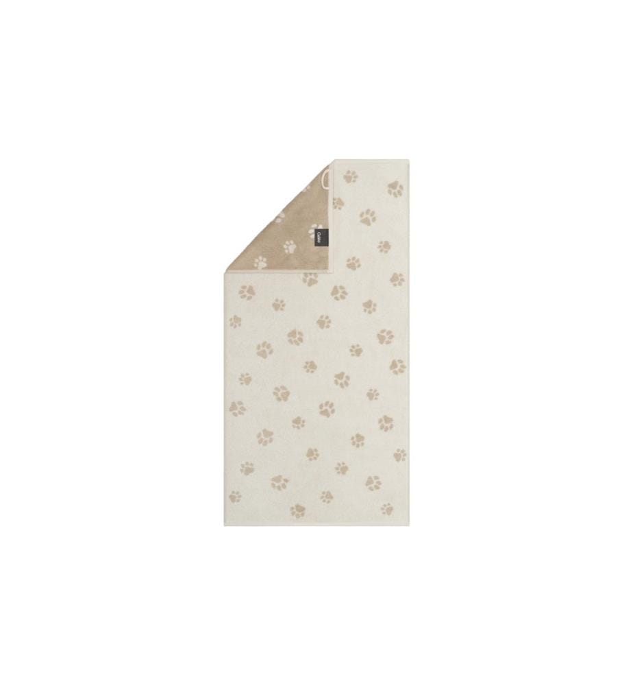 Cawö Serviette We Love Dogs Paws, 50 x 100 cm, Beige