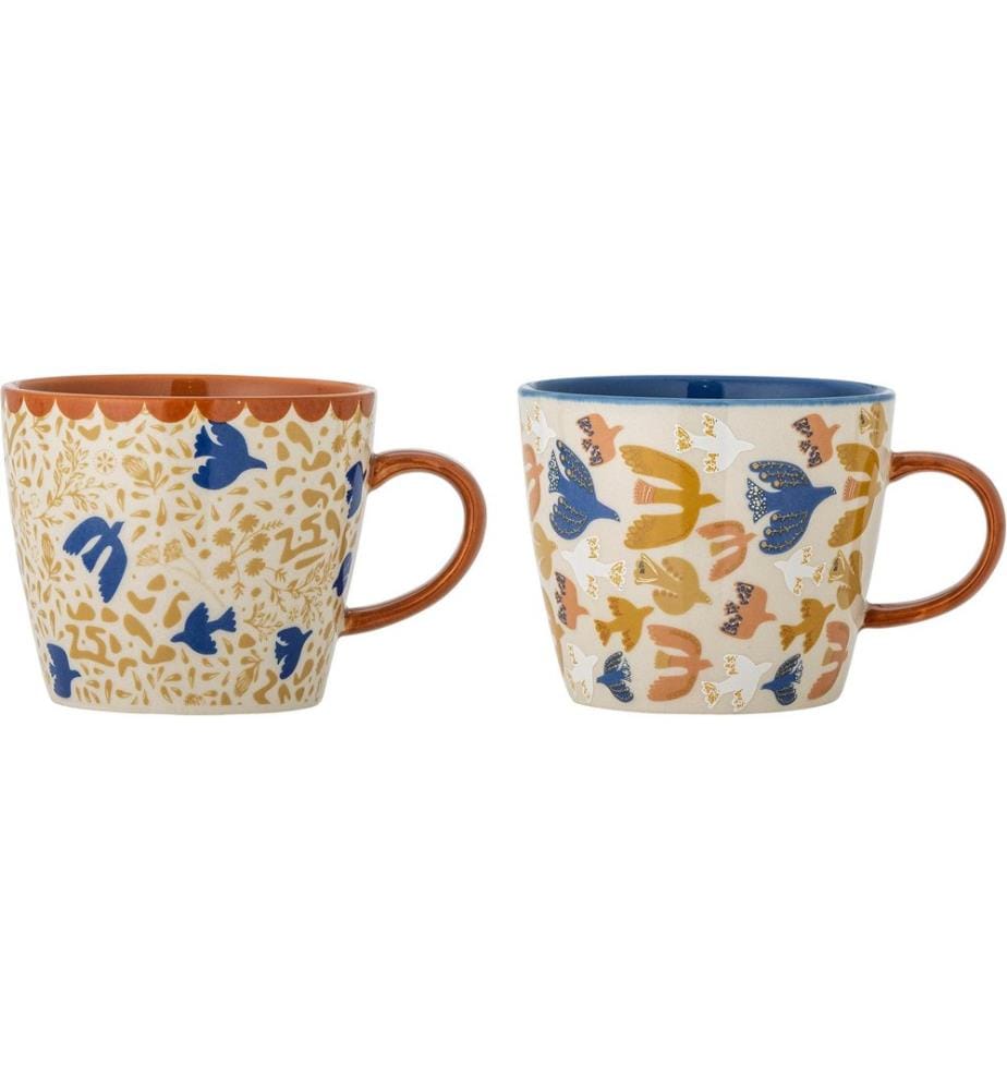 Bloomingville Tasse à thé Anniversary 300 ml, 2 pièces, Multicolore