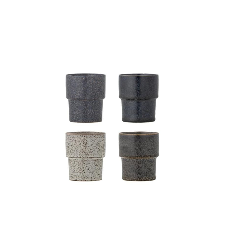 Bloomingville Tasse à thé Ewan 150 ml, 4 pièces, Marron