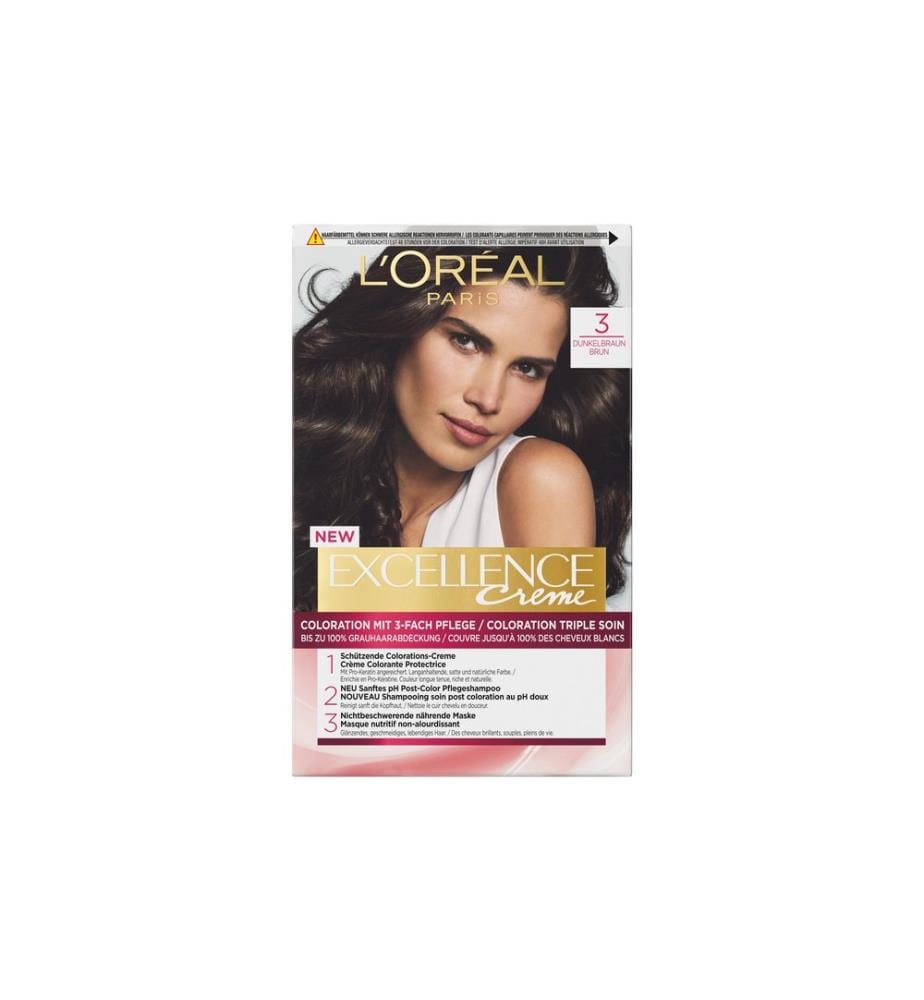 L'Oréal Paris Coloration capillaire 3 Châtain foncé 1 pièce