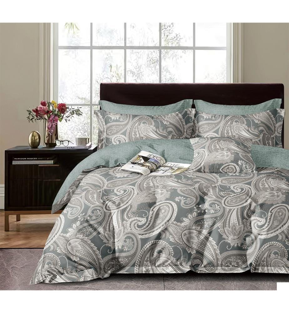 Parure de Couette 240 x 220 cm + 2 Taies d'oreiller 65 x 65 cm - Boho Bloom