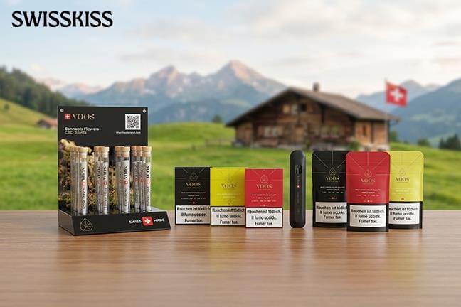CHF 50. en bon d'achat pour des produits CBD chez Swiss Kiss