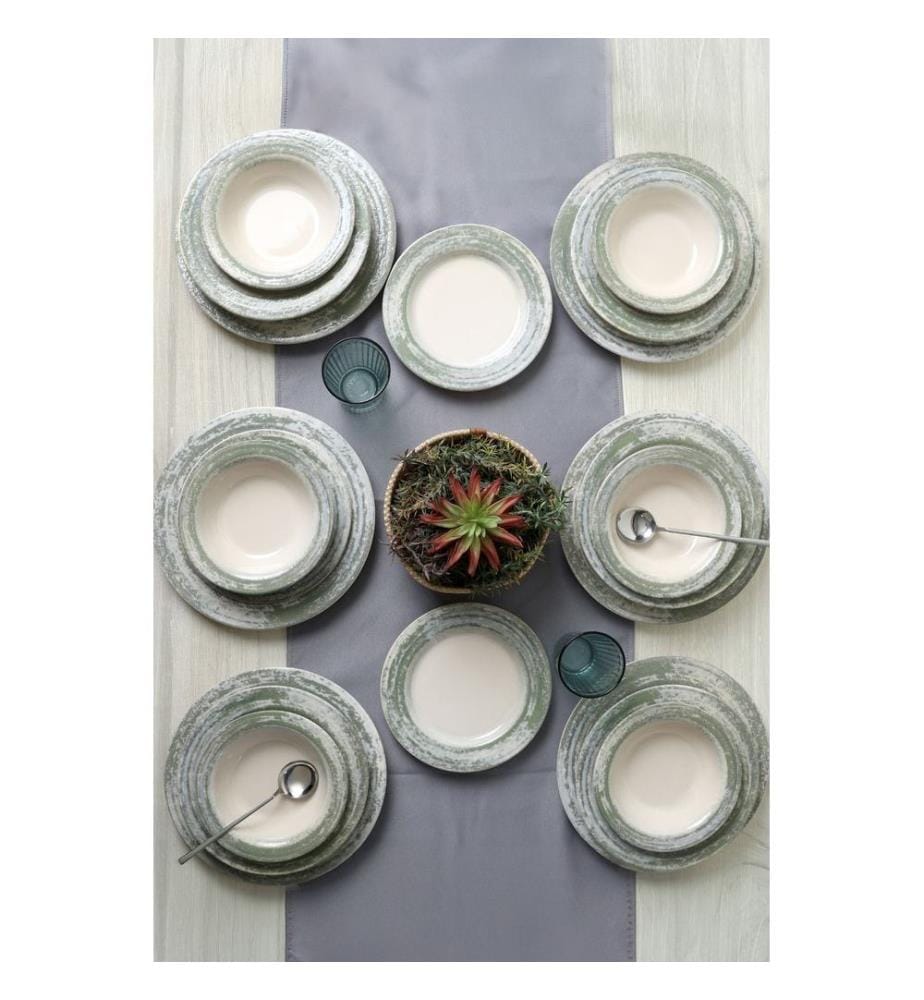 Service de table (24 pièces) - Vert crème