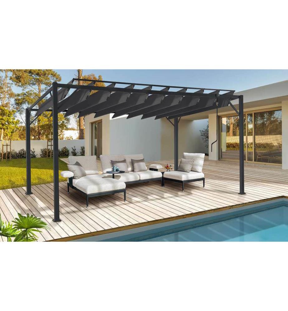 Pergola Venice avec lames orientables - 3 x 4 m