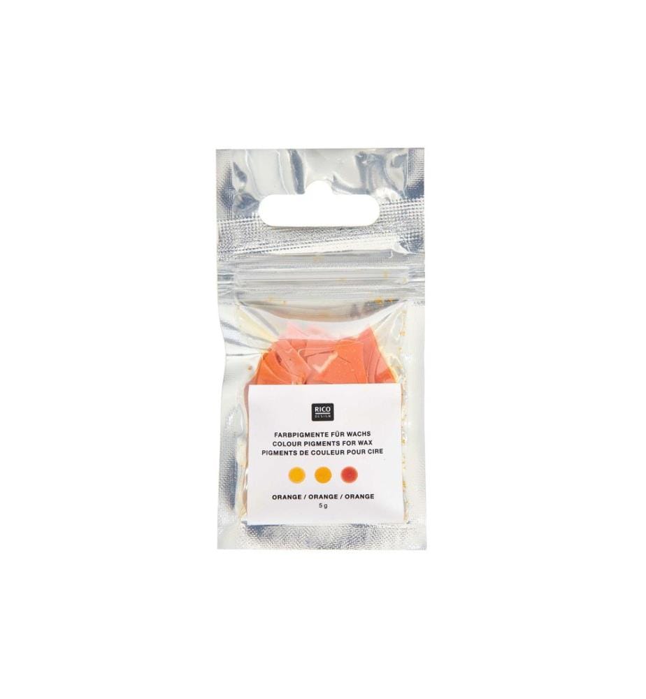 Rico Design Cire à colorier Bougie couleur 5 g, Orange