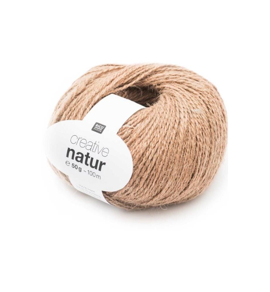 Rico Design Laine Creative Natur 50 g, Marron clair
