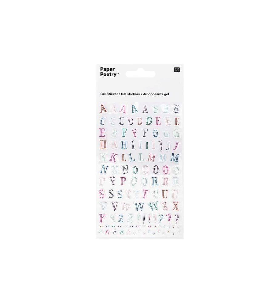 Rico Design Stickers décoratifs Lettres 1 feuille