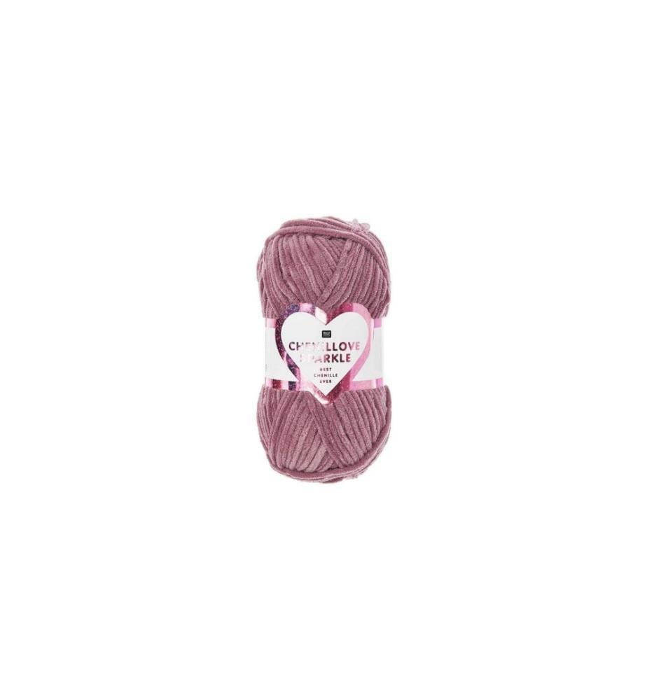 Rico Design Laine Rico Chenillove Sparkle Baie