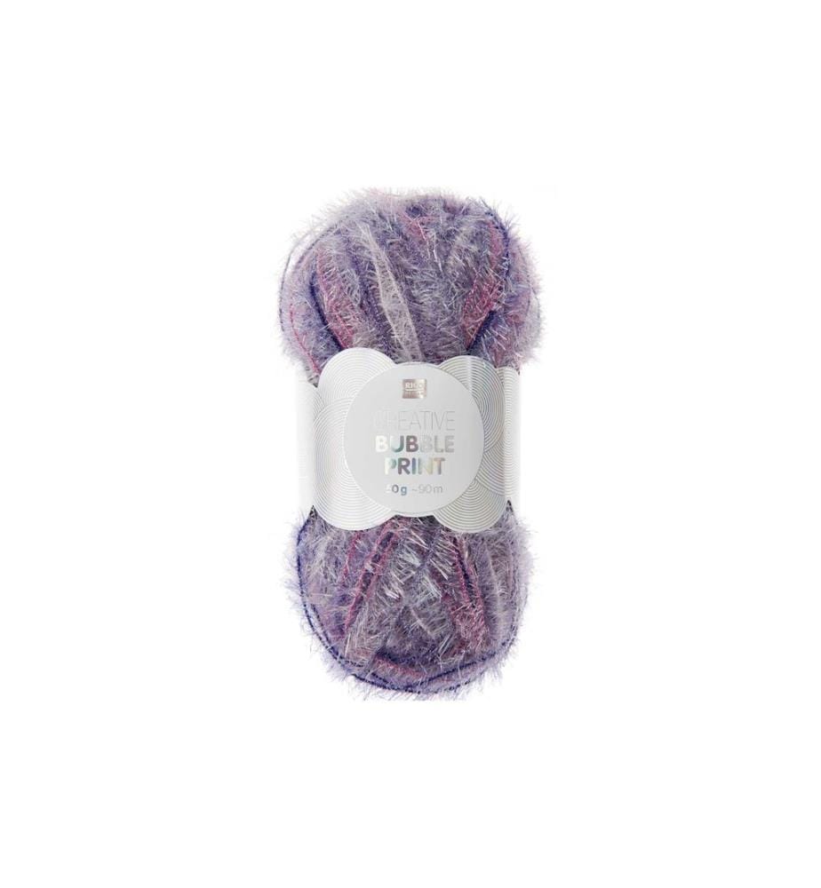 Laine Creative Bubble Print Rico Design 50 g, Violet
