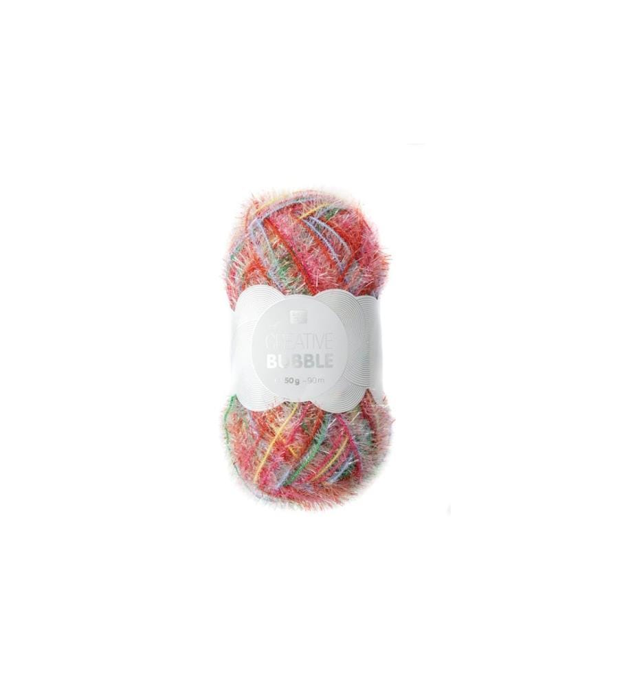 Rico Design Laine Creative Bubble Print 50 g Rouge; Vert; Multicolore
