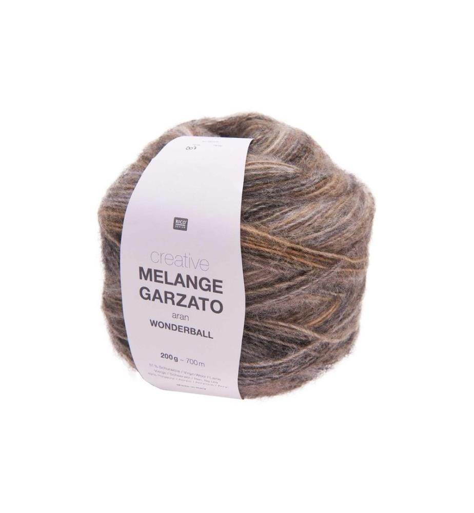 Rico Design Laine Melange Garzato 200 g, Nature