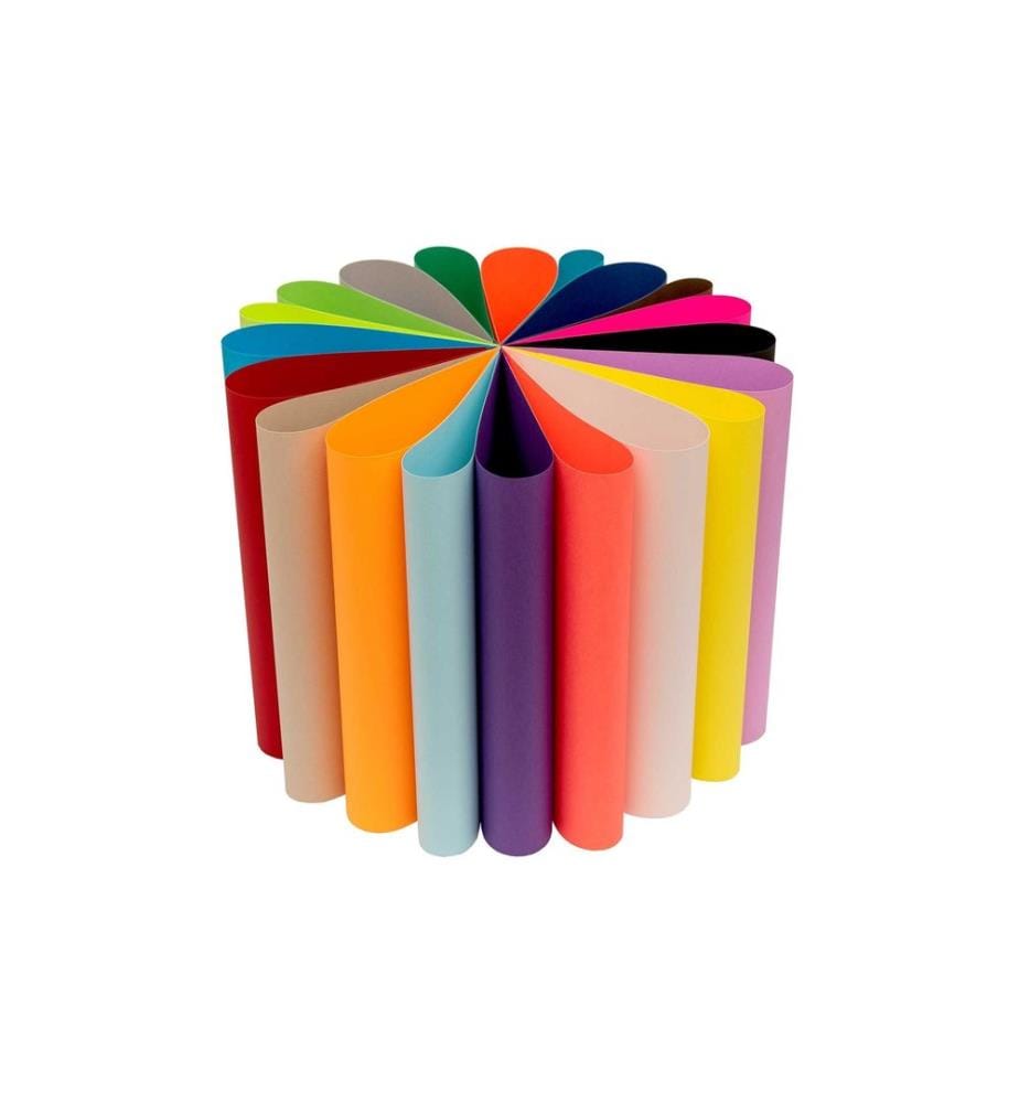 Rico Design Bloc de papier créatif 1 bloc de 20 feuilles, couleurs assorties