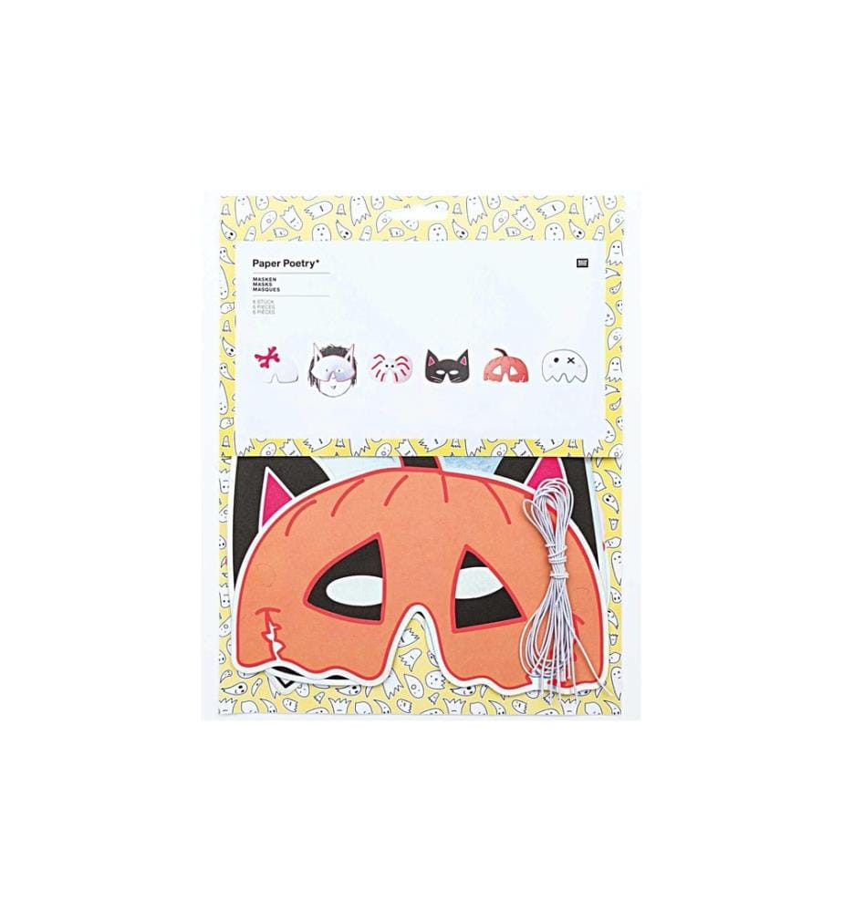 Rico Design Masques Halloween 6 pièces