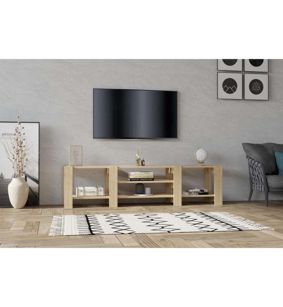 Meuble TV, Saphir, Panneau de particules mélaminé