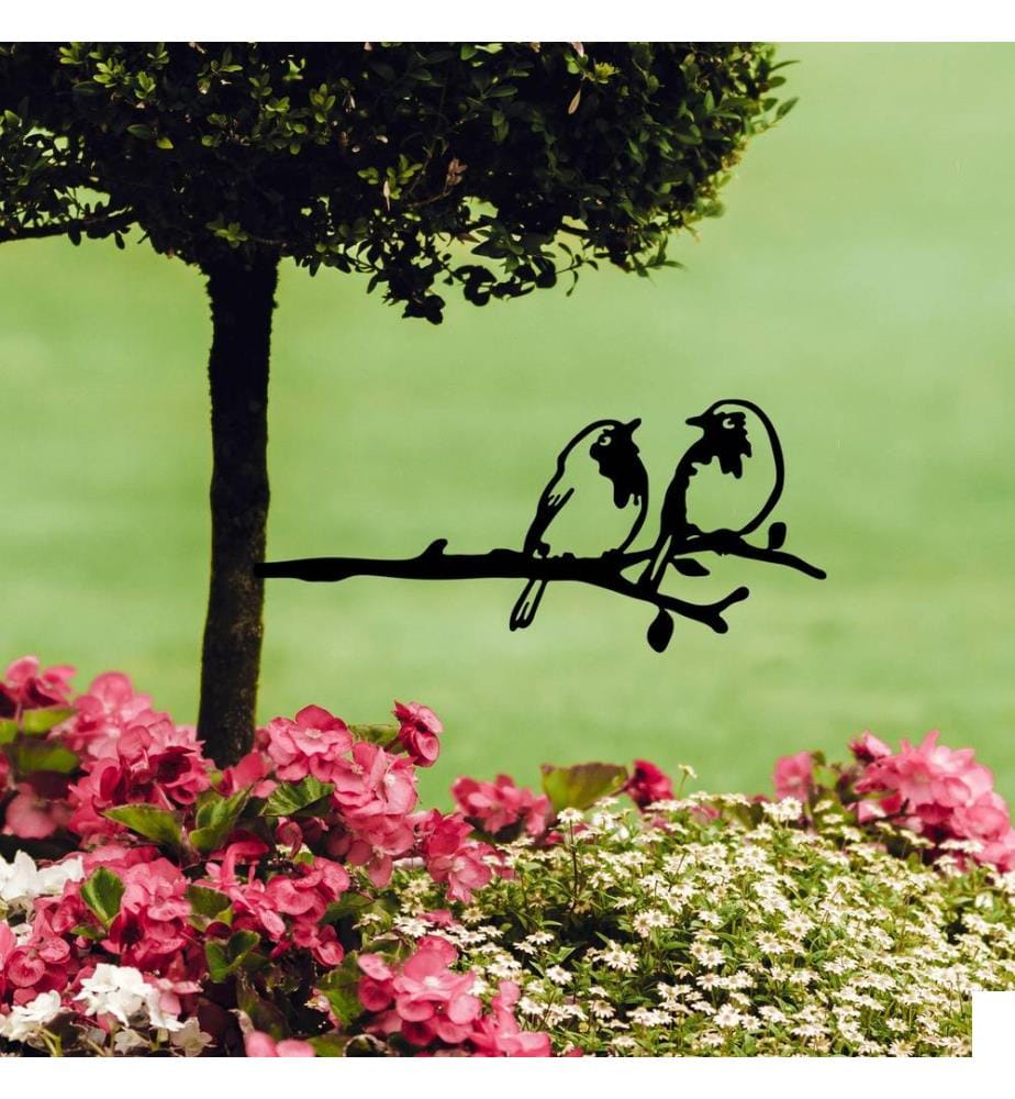 Objet décoratif Oiseau sur la branche 06 - Noir