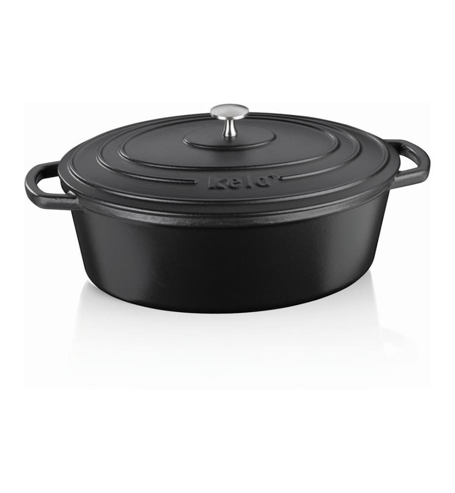 Rôtisseur Calido ovale 33 cm, Noir