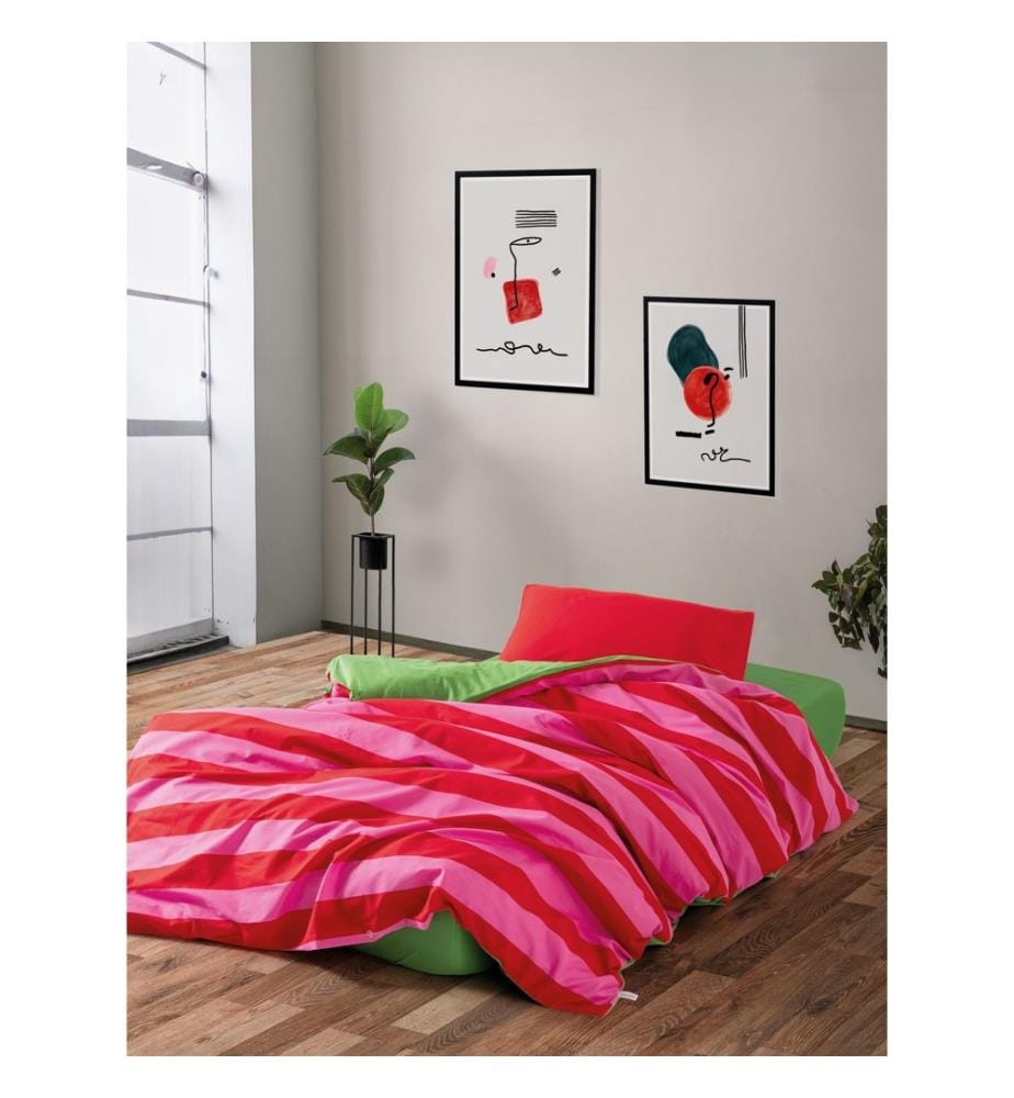 Ranforce Single Quilt Cover Set (FR) - Multicolor