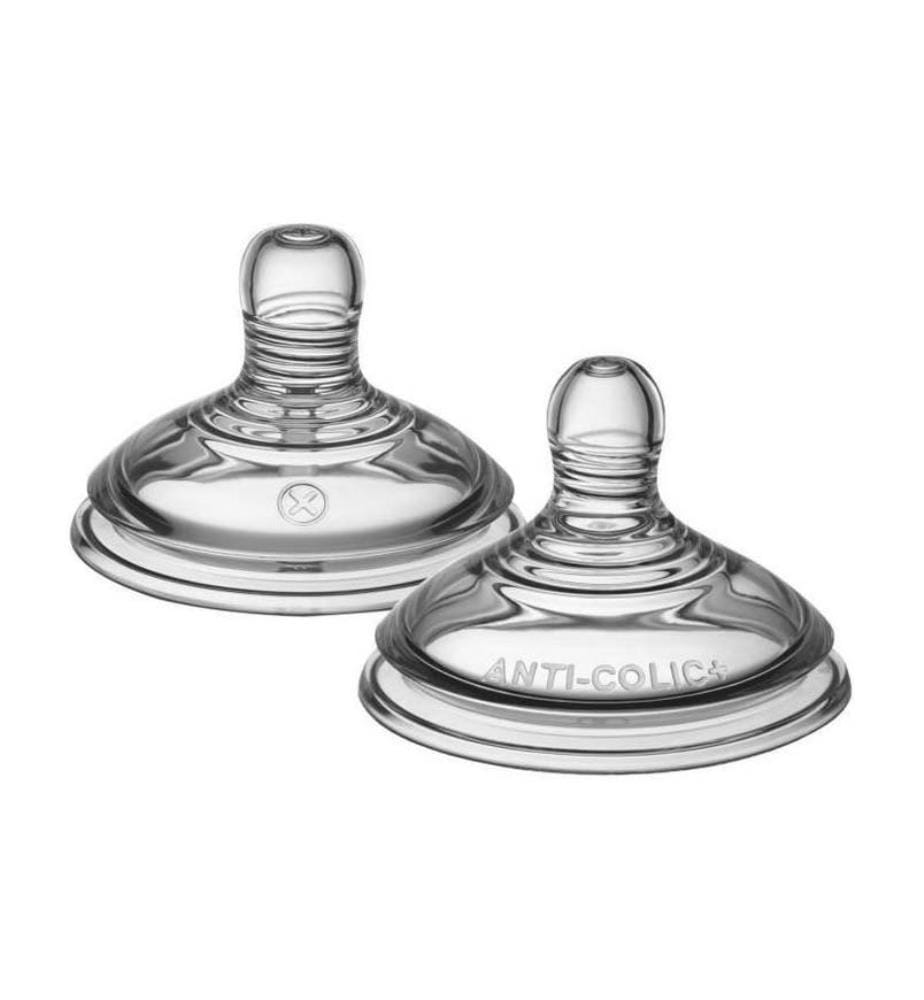Lot de 2 Tétines Advanced Anti-Colic - 0 mois et + - Transparent