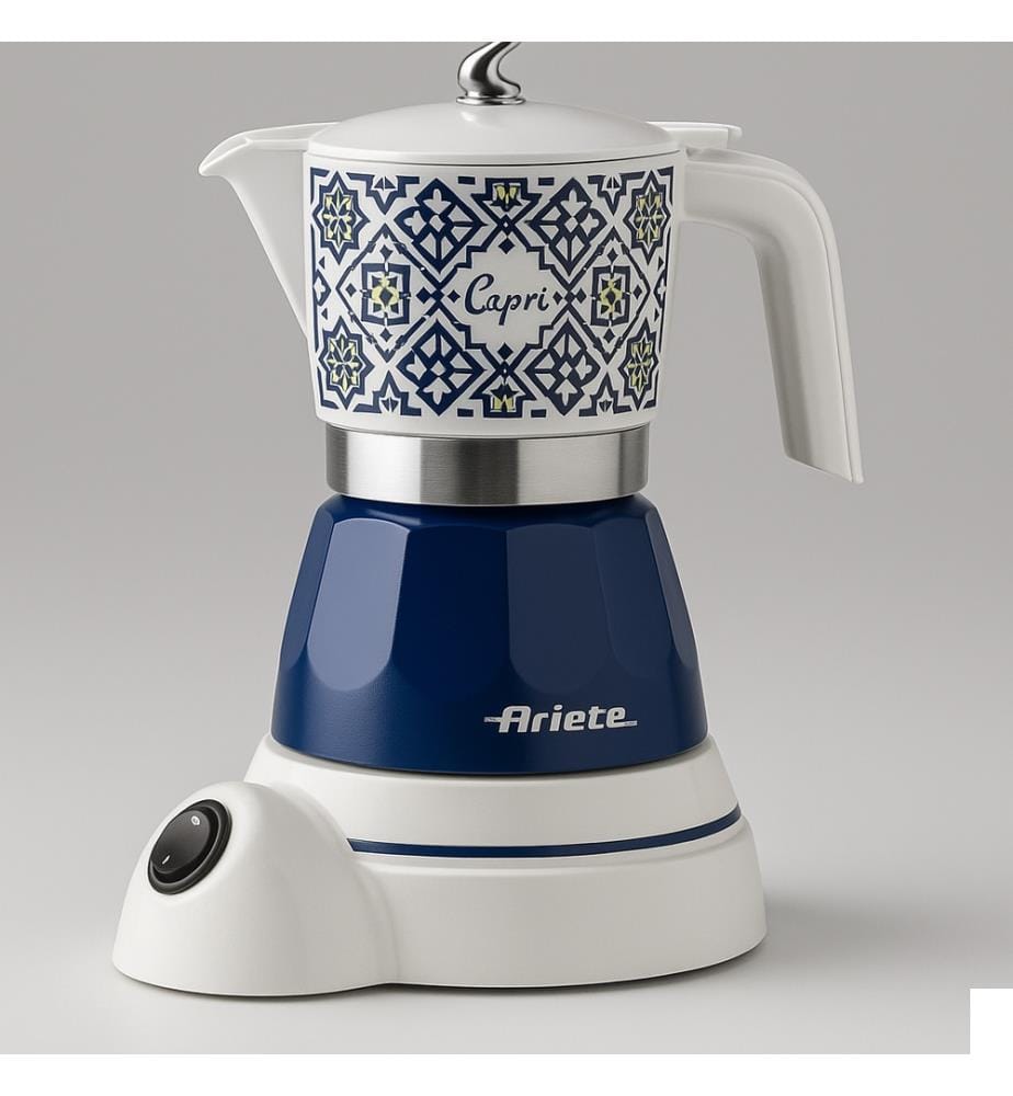 Cafetière Electrique Capri - Blanc et Bleu