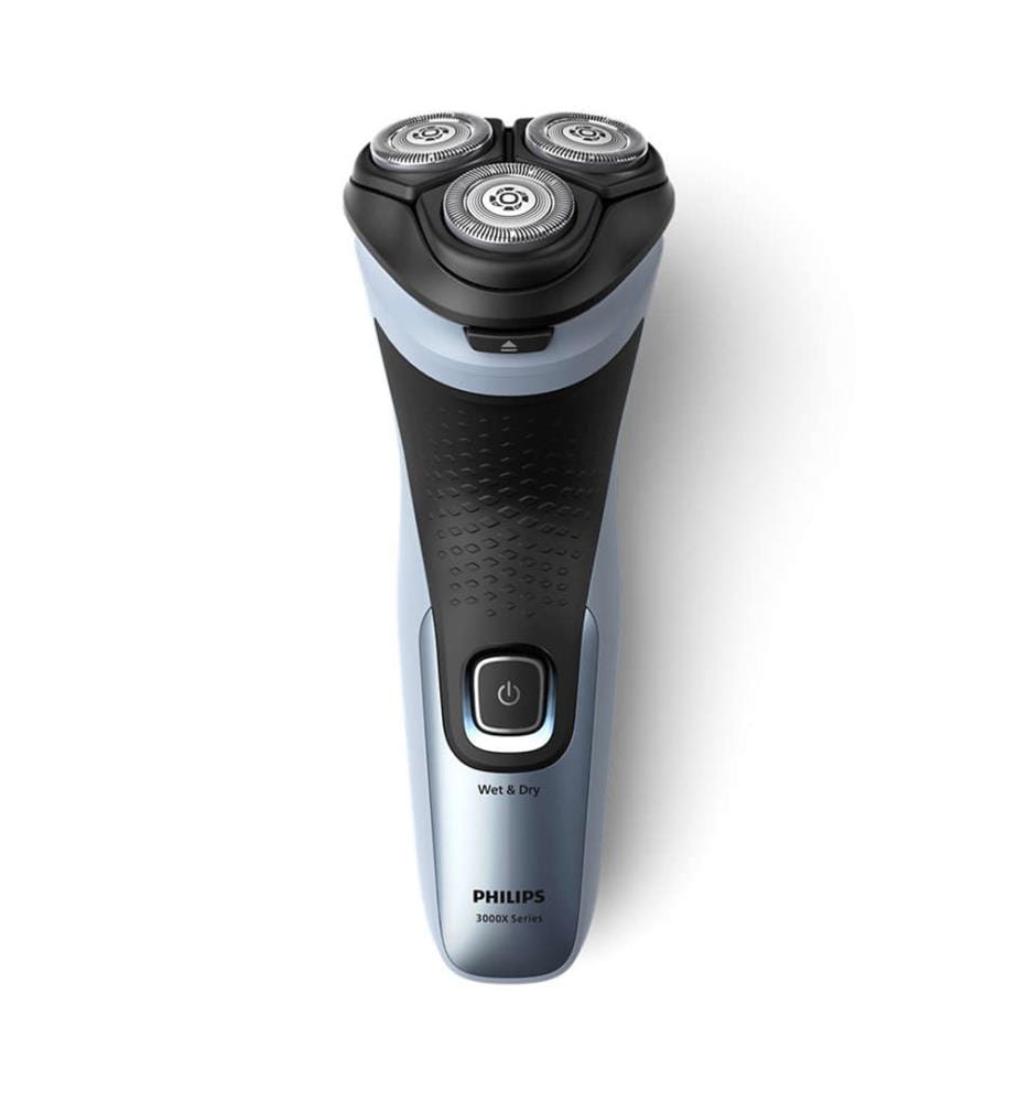 Rasoir électrique 100 % étanche Shaver 3000X Series Bleu Clair X3053/00