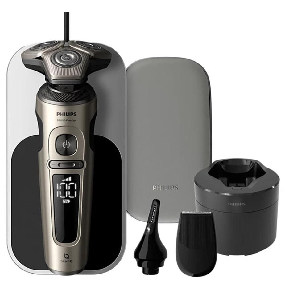 Rasoir Électrique Humide et Sec avec SkinIQ Shaver S9000 Prestige SP9883/36