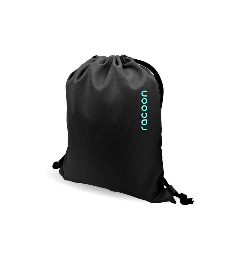 Racoon Sac de sport XL Noir/Menthe, 40 x 48 cm