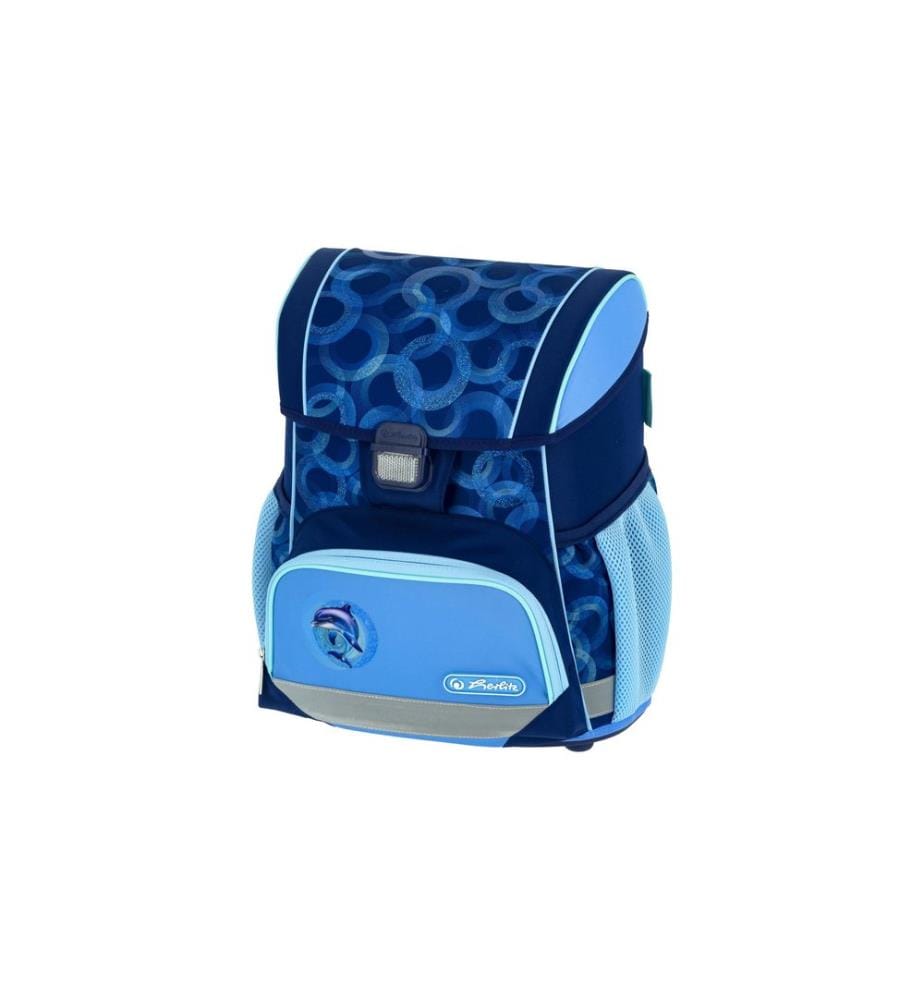 Set de sac à dos scolaire Herlitz Loop Plus Dolphin Ride 4 pièces 17 l