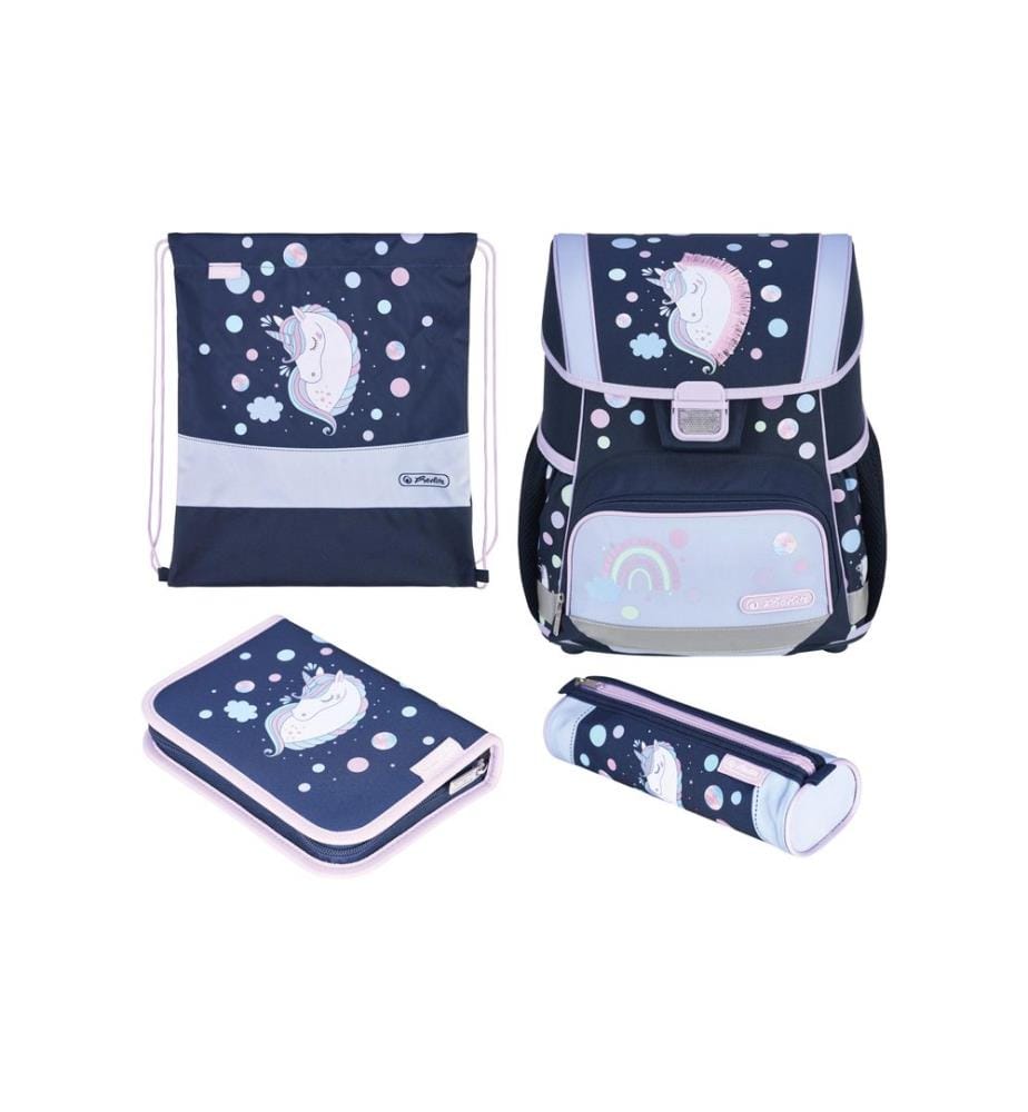 Herlitz Set de cartable Loop Plus Licorne 17 l