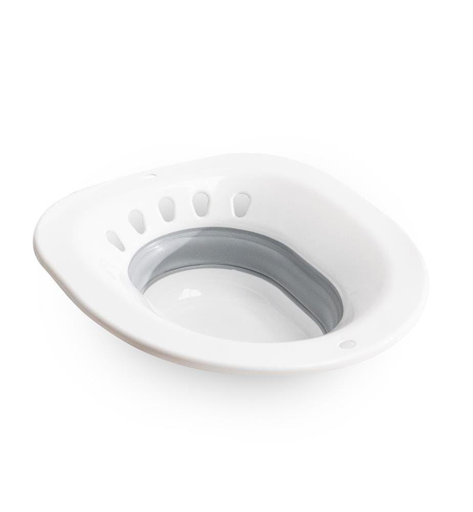 Bidet portable pliable pour WC Fopobi - Blanc et gris