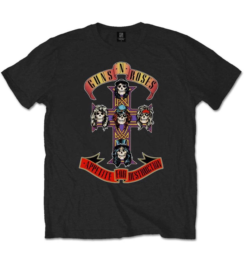 Guns N Roses - T-shirt APPETITE FOR DESTRUCTION - Adulte