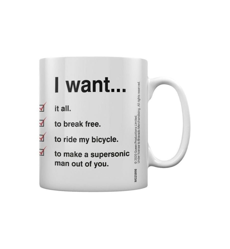 Queen - Mug WANT CHECKLIST
