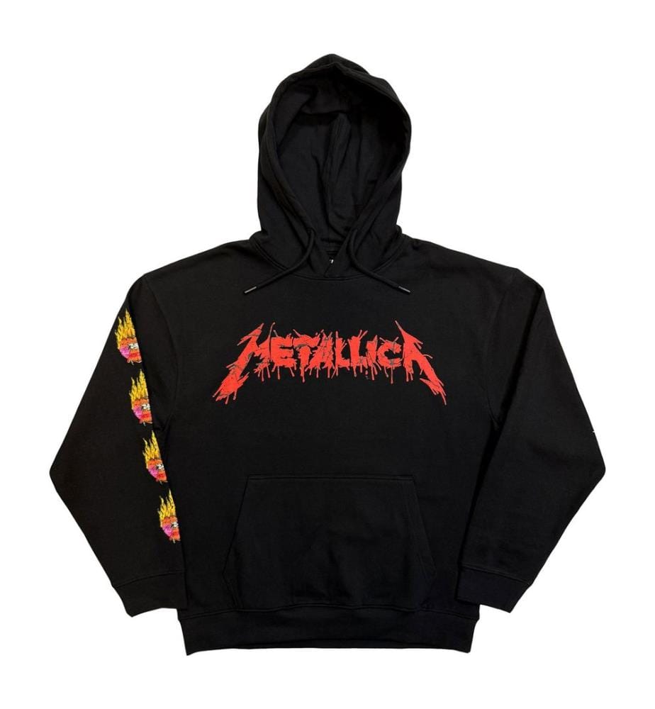 Metallica - Sweat à capuche motif/style Crâne fleuri - Adulte