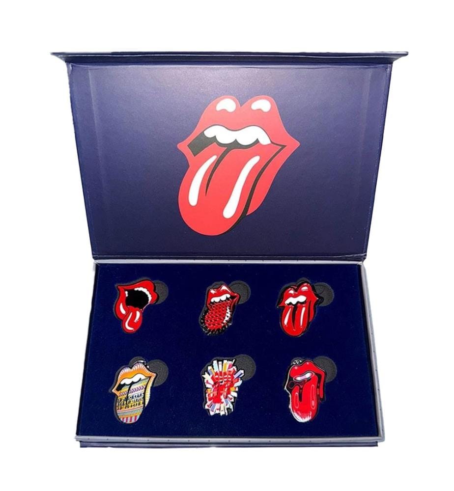 The Rolling Stones - Ensemble de badges TONGUES EVOLUTION