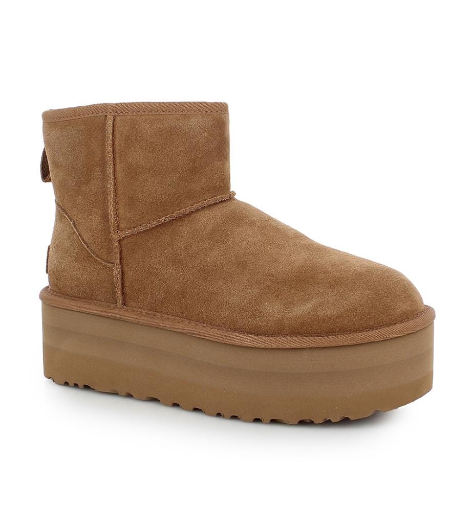Bottines Classic Mini Plateform pour Femmes - Brun Clair