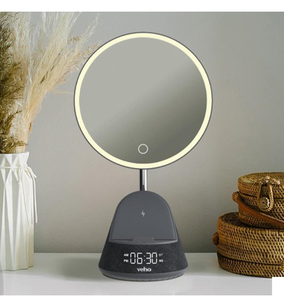Miroir cosmétique Veho SQ-1 / haut-parleur / chargeur de téléphone portable