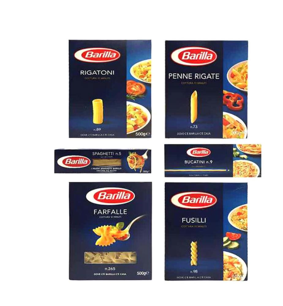 Barilla Ensemble de Sachets de Pates - 24 x 500 g