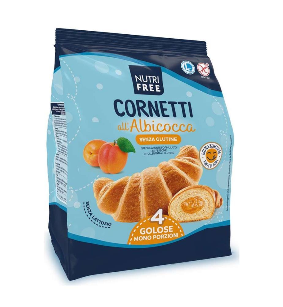 Cornetti all'albicocca Nutrifree - 4 x 60g