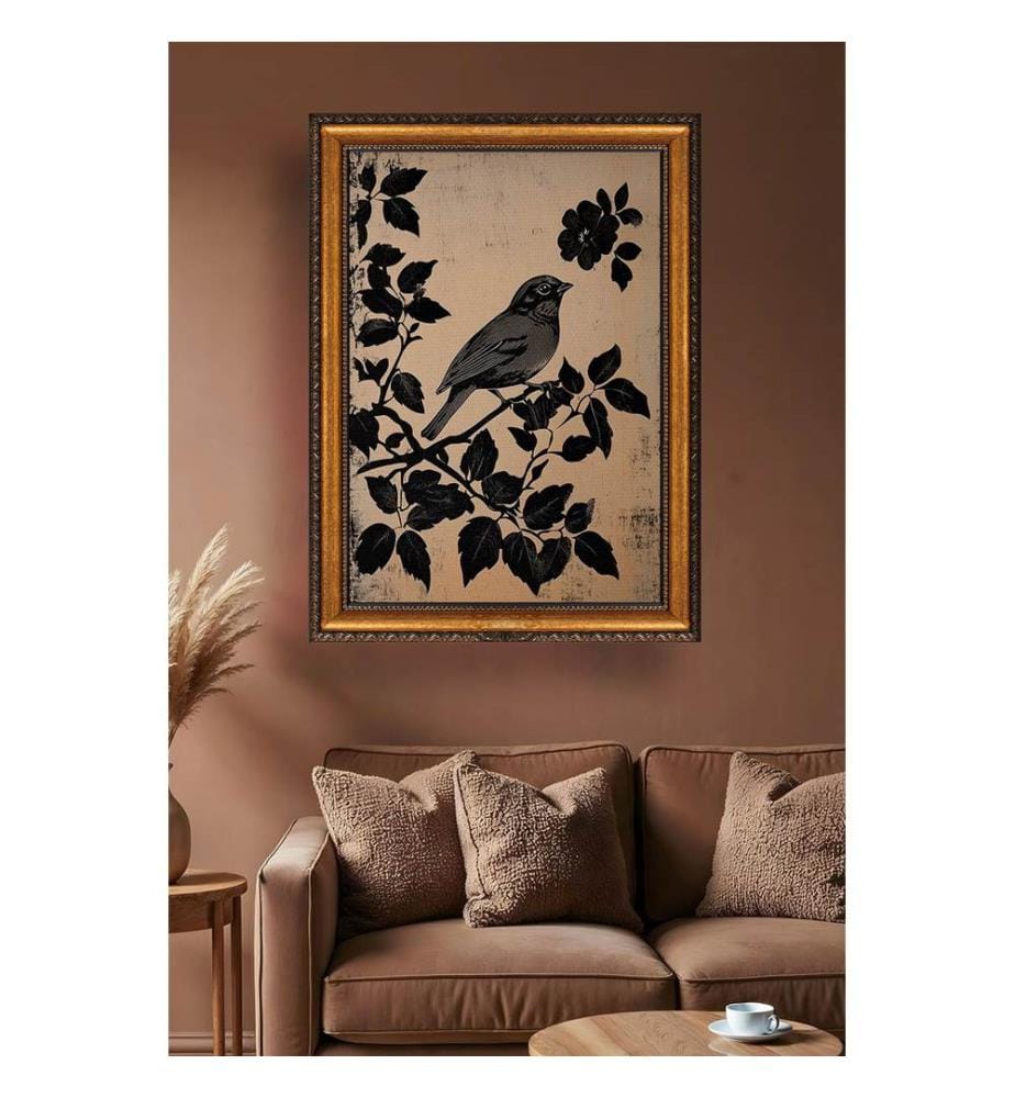 Tableau décoratif encadré sur toile, 50 % polystyrène / 50 % toile polyester, multicolore