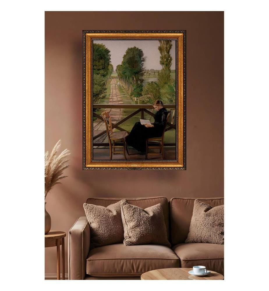Tableau décoratif encadré sur toile, 50 % polystyrène / 50 % toile polyester, multicolore