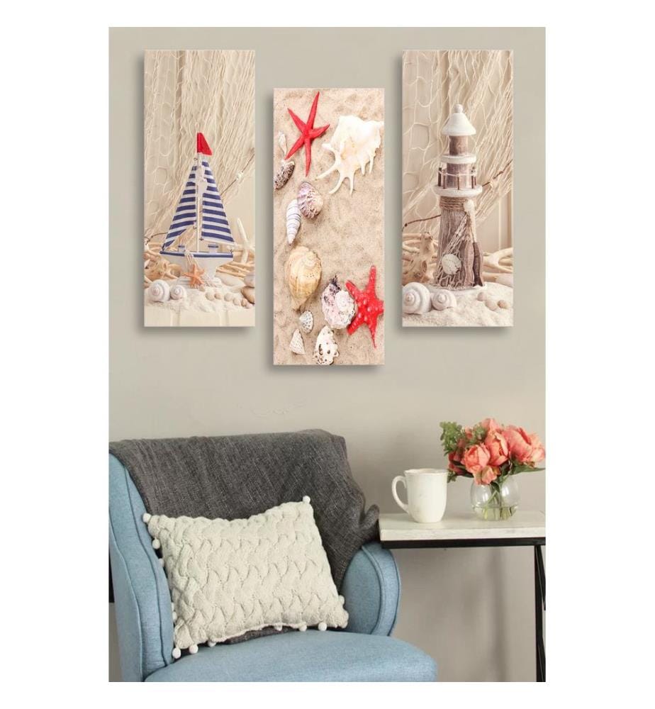 Tableau décoratif en MDF, 3 pièces, 100 % MDF, multicolore